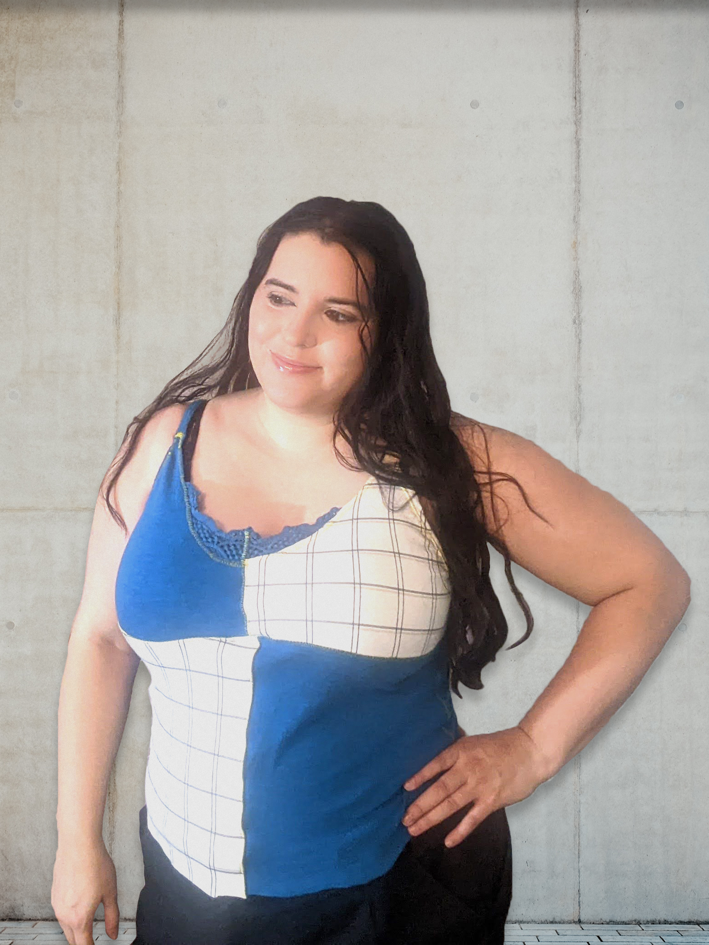 Sunrise tank- Multicolor thin straps- size XL