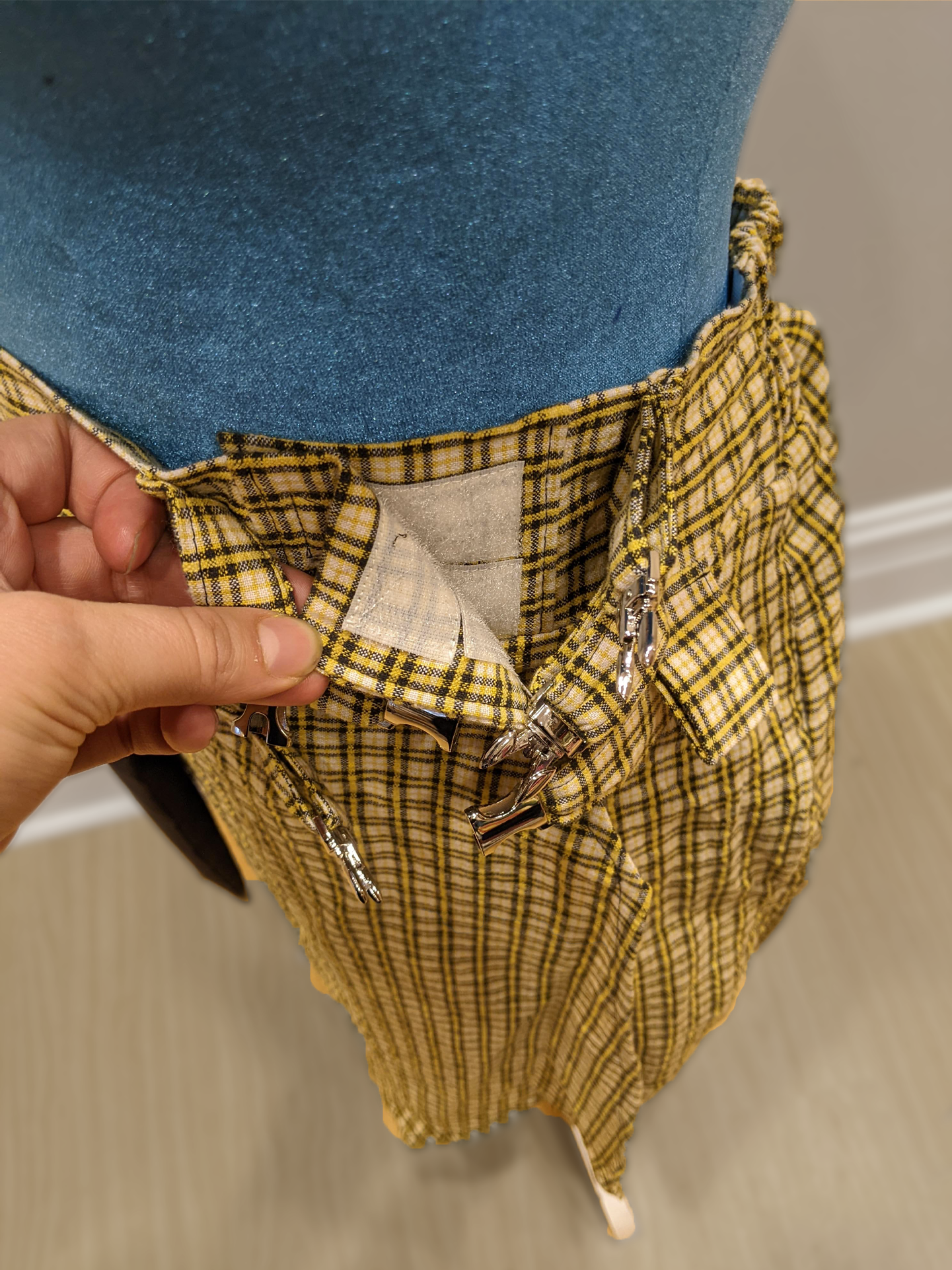 Plaid Punk Wrap Skirt